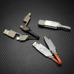 "Portable Chubby" 6-In-1 100W Keychain Fast Charging Cable