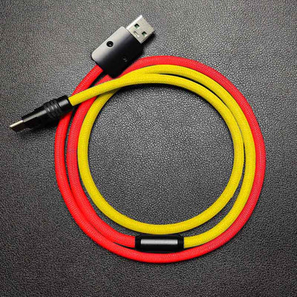 "ColorWeave Chubby" Vibrant Dual-Tone 100W Fast Charge Cable - More Colors