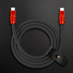 "Anodized Pro" 240W Reflective Shine Charge Cable C+Lightning