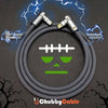 "Chubby" Elbow Design Fast Charge Cable - Transparent (Black)