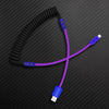 "Chubby Mood" Silicone Braided Fast Charging Cable #831 - Color 5