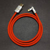 "Chubby" USB 90° Elbow Design Fast Charge Cable - Red