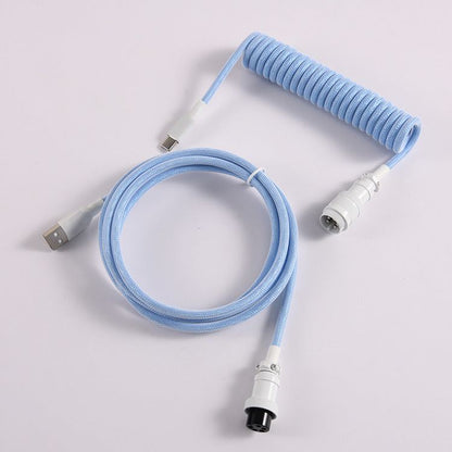 "Chubby" USB To Type C Spring Keyboard Cable