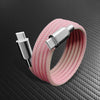 ChubbyCable MagSnap Neon- Magnetic 240W Easy-Pack Charge Cable - Pink