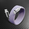 ChubbyCable MagSnap Neon- Magnetic 240W Easy-Pack Charge Cable - Lavender Purple