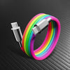 ChubbyCable MagSnap Neon- Magnetic 240W Easy-Pack Charge Cable - Rainbow