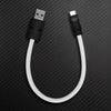 "Color Block Chubby"  Power Bank Friendly Cable - More colors - White+Black