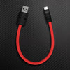"Color Block Chubby"  Power Bank Friendly Cable - More colors - Red+Black