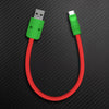 "Color Block Chubby"  Power Bank Friendly Cable - More colors - Red+Green [Christmas Exclusive]