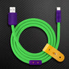 "Color Block Chubby" Specially Customized ChubbyCable - Green+Purple