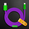 "Color Block Chubby" Specially Customized ChubbyCable - Purple+Green