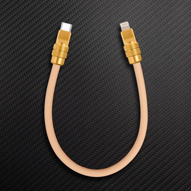 "Cute Anodized" Power Bank Friendly Cable C+Lightning