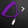 "Elbow Chubby" 240W Spring Cable With Mirrored Connector - Purple