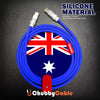 Australia Flag Chubby - Specially Customized ChubbyCable - Blue+Red+White