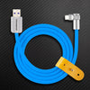 "FlexElbow Pro" 90° Design 240W Fast Charge Cable - Blue