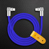 "FlexElbow Pro" 90° Design 240W Fast Charge Cable - Deep Blue