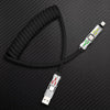 🆕"GlowCharge Pro" 240W 4-in-1 Spring Car Cable with Lights - Black