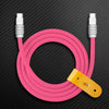 "Layered Chubby" 240W New design Fast Charging Cable - Rose Red