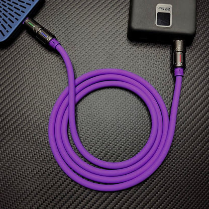 "LumiFlex Pro" 240W 4-In-1 Car Cable With RGB Glow