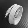 ChubbyCable MagSnap Classic- Magnetic 240W Easy-Pack Charge Cable - White