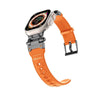 Mechanical Style Sport Silicone Band for Apple Watch - Orange