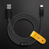 "Mono Chubby" Solid Color Silicone Charge Cable - Black