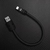 "Monochrome Chubby" Power Bank Friendly Cable - Silicone Material - Black
