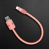 "Monochrome Chubby" Power Bank Friendly Cable - Silicone Material - Pink