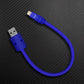 "Monochrome Chubby" Power Bank Friendly Cable - Silicone Material