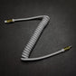 "Neon Chubby" Spring Charge Cable With Gold-plated Design