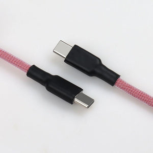 "Chubby" USB To Type C Spring Keyboard Cable - 717622442063