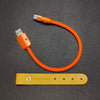 "Monochrome Chubby" Power Bank Friendly Cable - Silicone Material - Orange