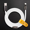 “Obsidian Edition” 240W Glossy Multi-Color Fast Charging Cable - White
