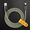 “Obsidian Edition” 240W Glossy Multi-Color Fast Charging Cable - Gray