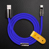 “Obsidian Edition” 240W Glossy Multi-Color Fast Charging Cable - Dark Blue