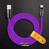 “Obsidian Edition” 240W Glossy Multi-Color Fast Charging Cable - Dark Purple
