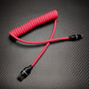 RGB Car Charging Cable with Gradient Light - Dragonfruit Red