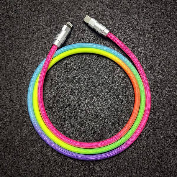 "Rainbow Chubby" Colorful Charge Cable