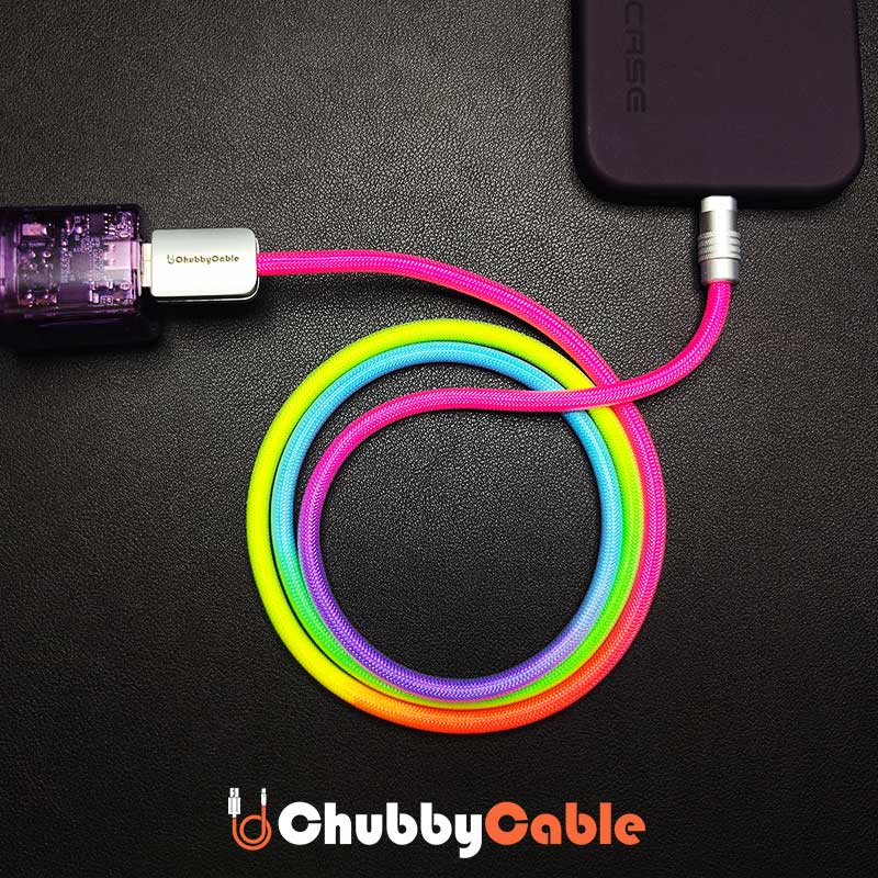 "Rainbow Chubby" Colorful Charge Cable