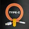 "Rainbow Chubby" Colorful Chubby Cable - Orange