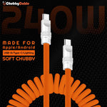 "Soft Chubby" 240W Spring Silicone Fast Charge Cable
