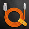 "Spiral Exture" 240W Metal Connect Fast Charging Cable - Orange