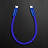 "TechnoGloss" 240W Reflective Shine Power Bank Friendly Cable - Dark Blue