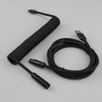 "Chubby" USB To Type C Spring Keyboard Cable