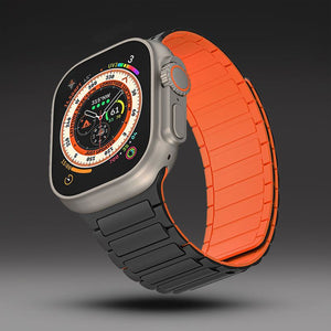 "Contrasting Colors Band" Magnetic Silicone Band For Apple Watch