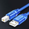 "Cyber" Universal Computer Printer Extension USB-C Cable - USB2.0 Blue(No magnetic ring)