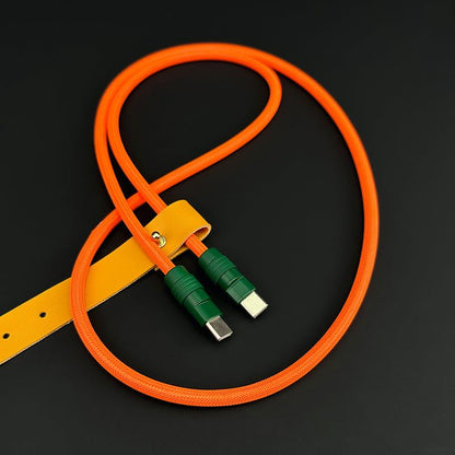 "Chubby" Vibrant Color-block Braided Charge Cable