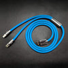 "Chubby Pro" 2 IN 1 Fast Charge Cable - Blue