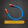 "Color Block Chubby"  Power Bank Friendly Cable - Blue+Red