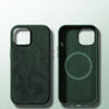 "Chubby" Alcantara iPhone Case - Dark Green
